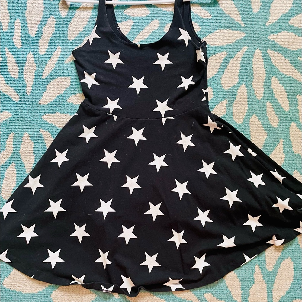 Victoria's Secret Black Mini Dress with White Stars